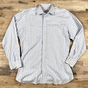Ray Light Blue‎ Button Down Custom Dress Shirt Size XL